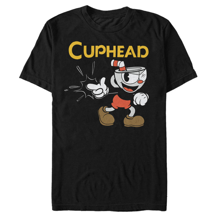 fifth sun Men's Cuphead Gotcha Logo T-Shirt