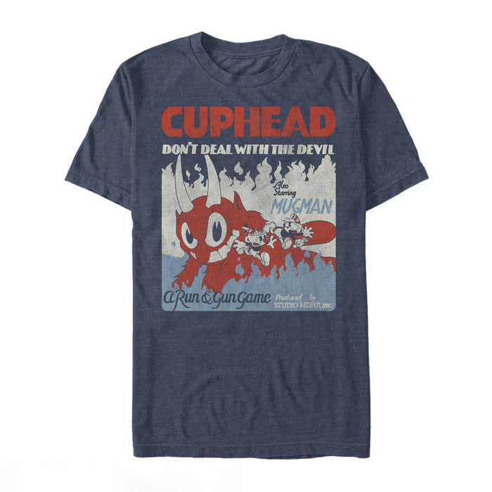 Fifth Sun Men's Cuphead Run And Gun Game T-Shirt
