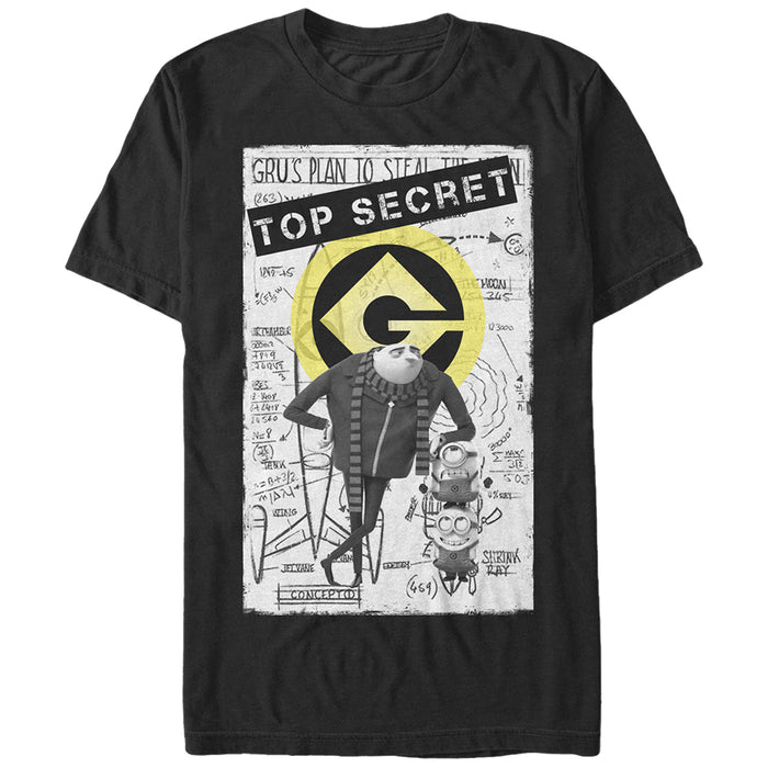 fifth sun Men's Despicable Me Top Secret T-Shirt