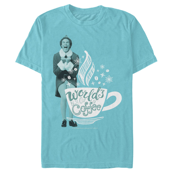fifth sun Men's Elf World's Best Coffee T-Shirt
