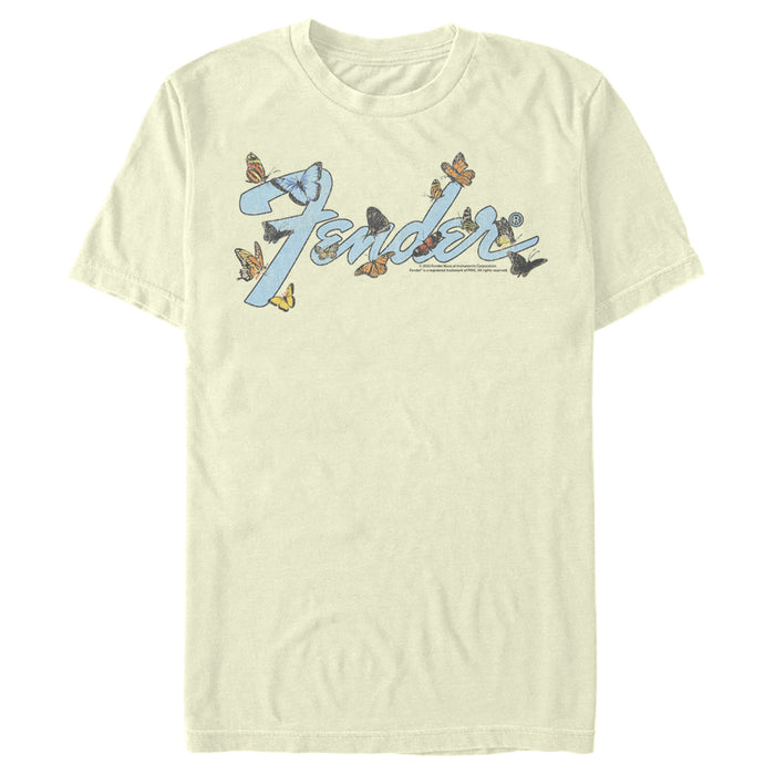 fifth sun Men's Fender Butterfly Logo T-Shirt