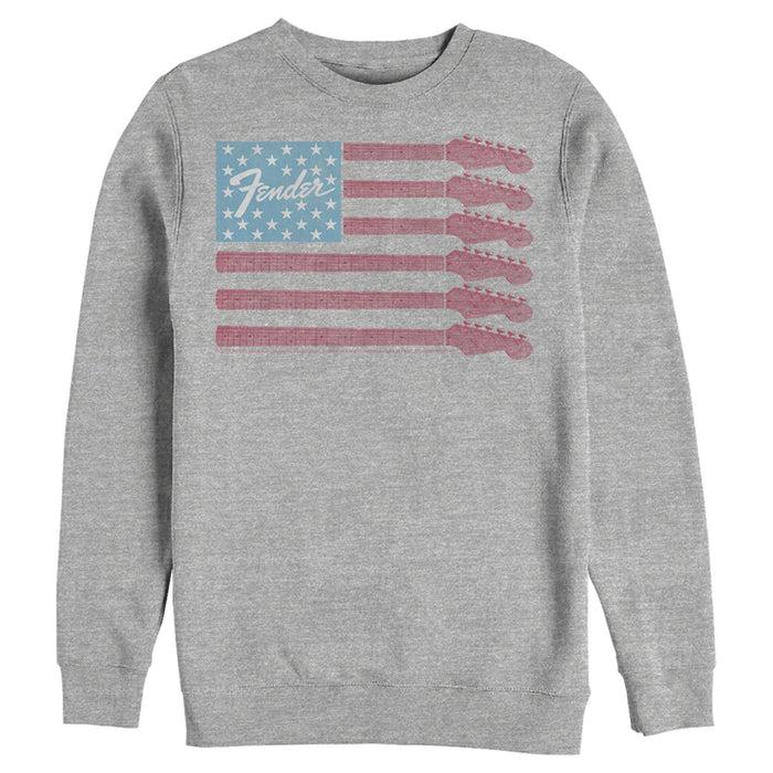 fifth sun Men's Fender Guitar Flag Logo Sweatshirt