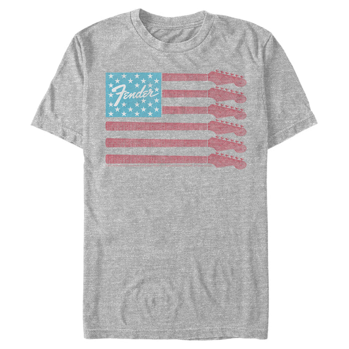 Fifth Sun Men's Fender Guitar Flag Logo T-Shirt