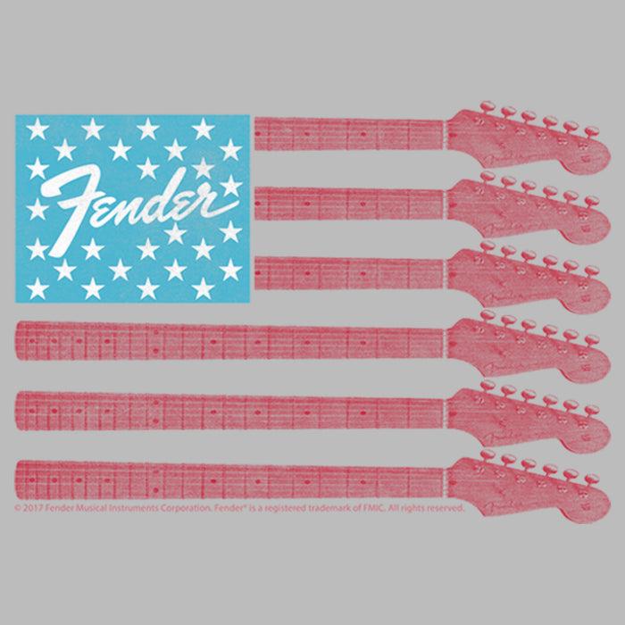 Fifth Sun Men's Fender Guitar Flag Logo T-Shirt