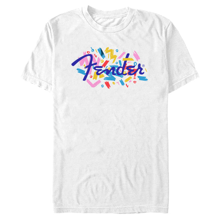 fifth sun Men's Fender Retro Confetti Logo T-Shirt
