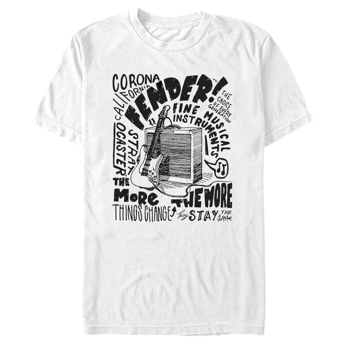 fifth sun Men's Fender Sketch Poster T-Shirt