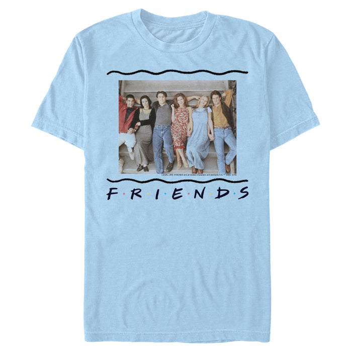 fifth sun Men's Friends Group Stair Pose T-Shirt
