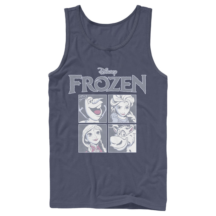 fifth sun Men's Frozen Character Squares Tank Top