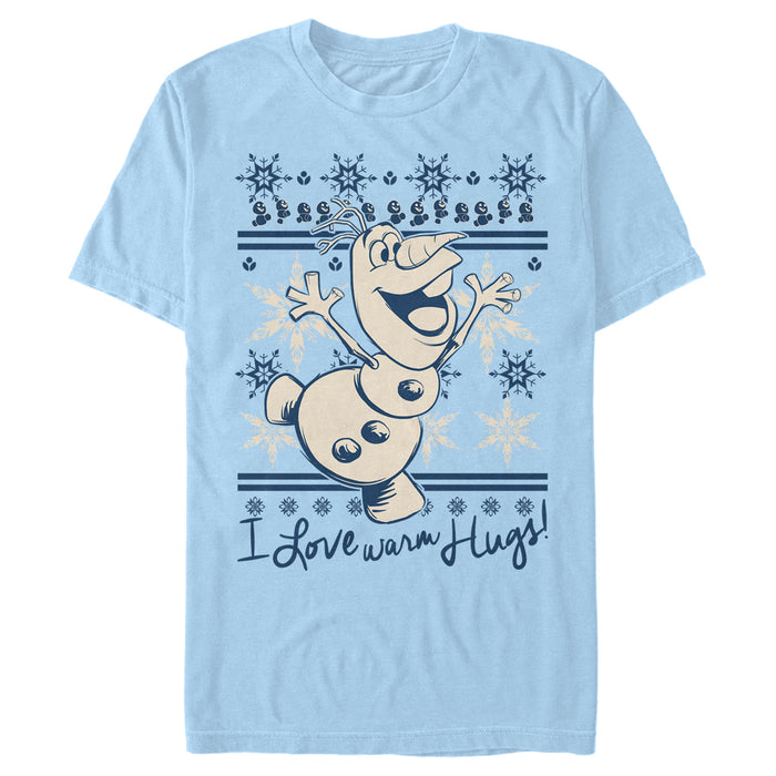 fifth sun Men's Frozen Christmas Warm Hugs T-Shirt
