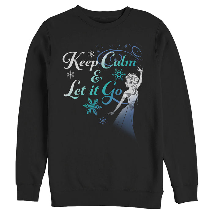 fifth sun Men's Frozen Elsa Keep Calm Sweatshirt