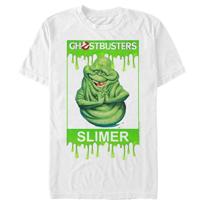 fifth sun Men's Ghostbusters Framed Slimer T-Shirt