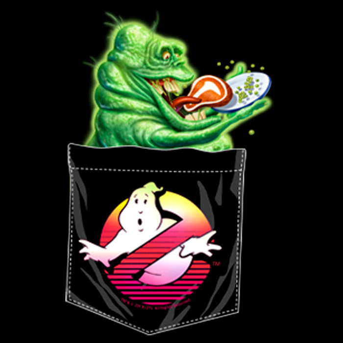 Fifth Sun Men's Ghostbusters Pocket Slimer T-Shirt