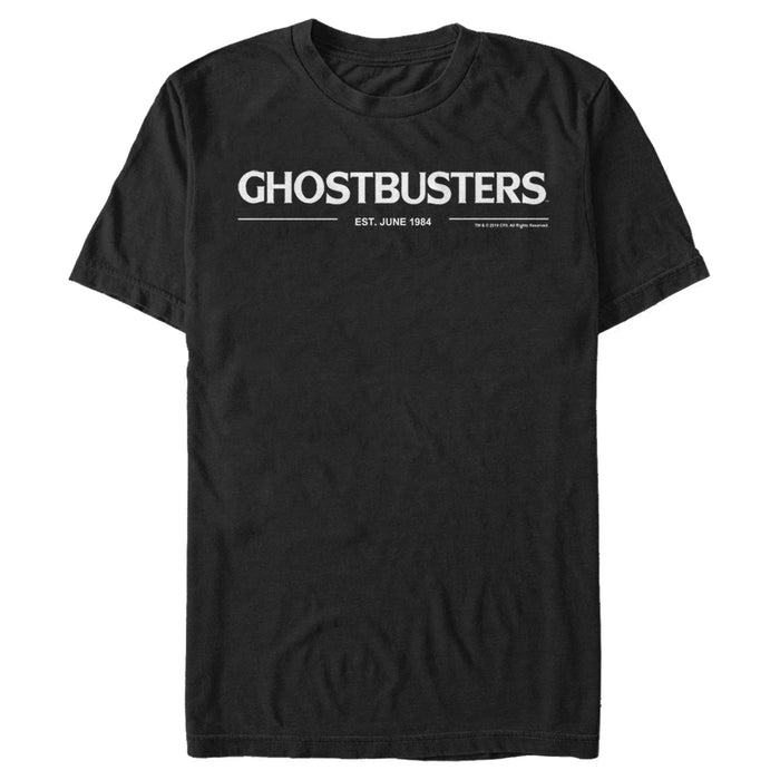 fifth sun Men's Ghostbusters White Logo T-Shirt