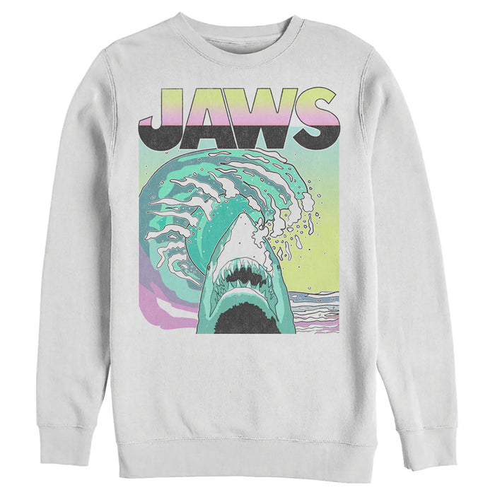 fifth sun Men's Jaws 80s Colorful Wave Sweatshirt