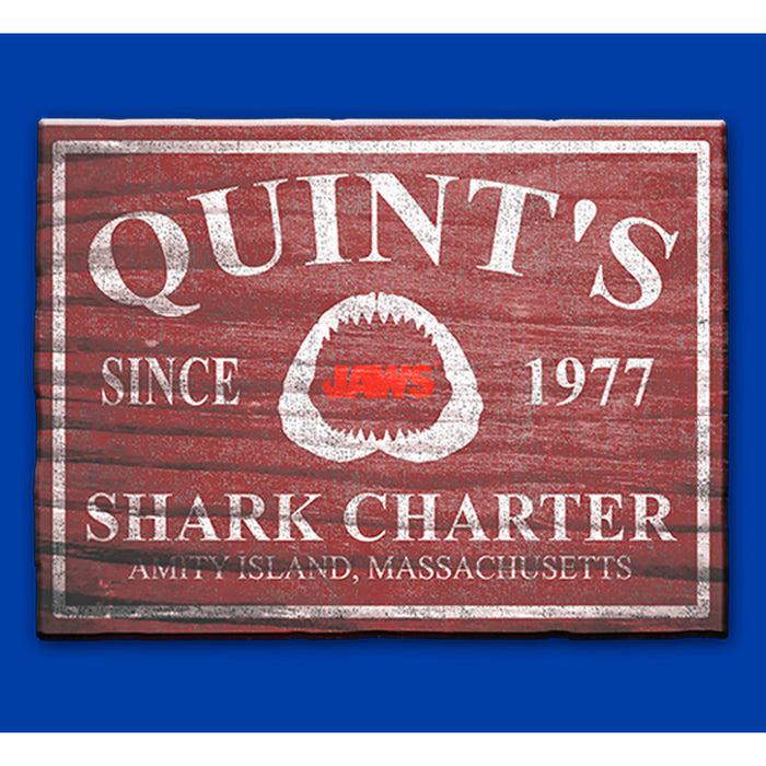 Fifth Sun Men's Jaws Quint's Shark Charter T-Shirt