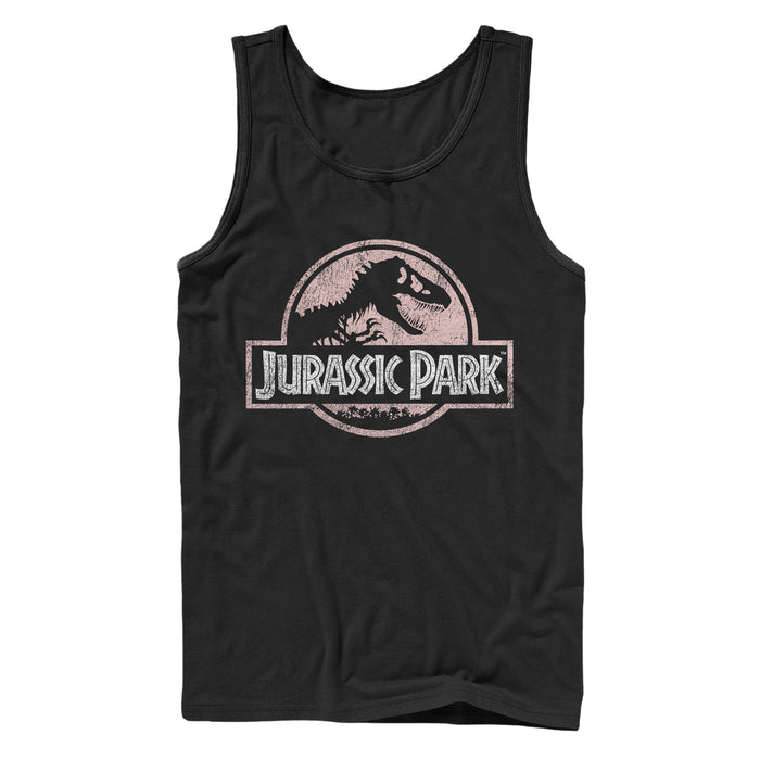 fifth sun Men's Jurassic Park Dusty Logo Tank Top
