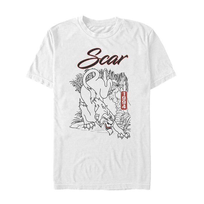 fifth sun Men's Lion King Scar Slinks Away T-Shirt