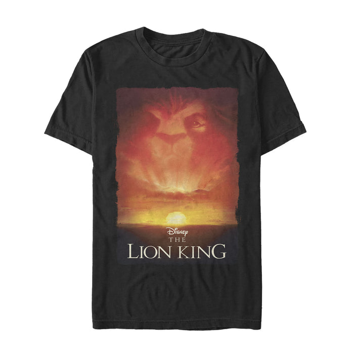 fifth sun Men's Lion King Sunset Poster T-Shirt