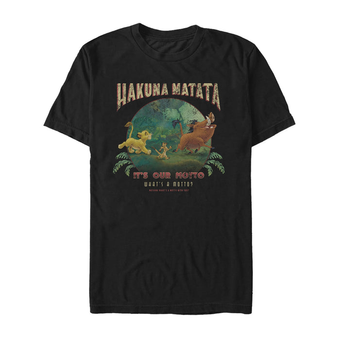 fifth sun Men's Lion King What's a Motto T-Shirt