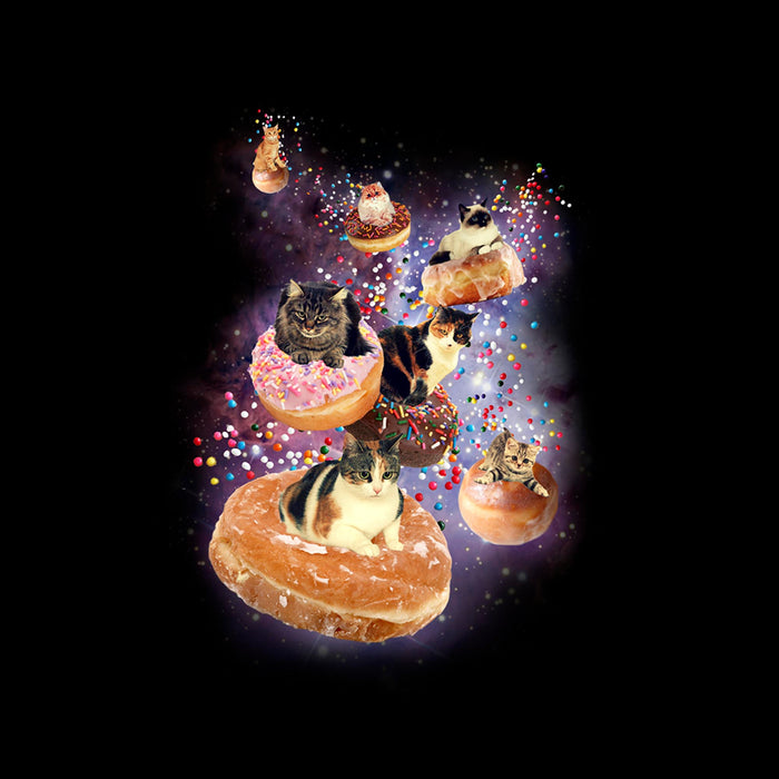 Fifth Sun Men's Lost Gods Donut Cats Meme T-Shirt
