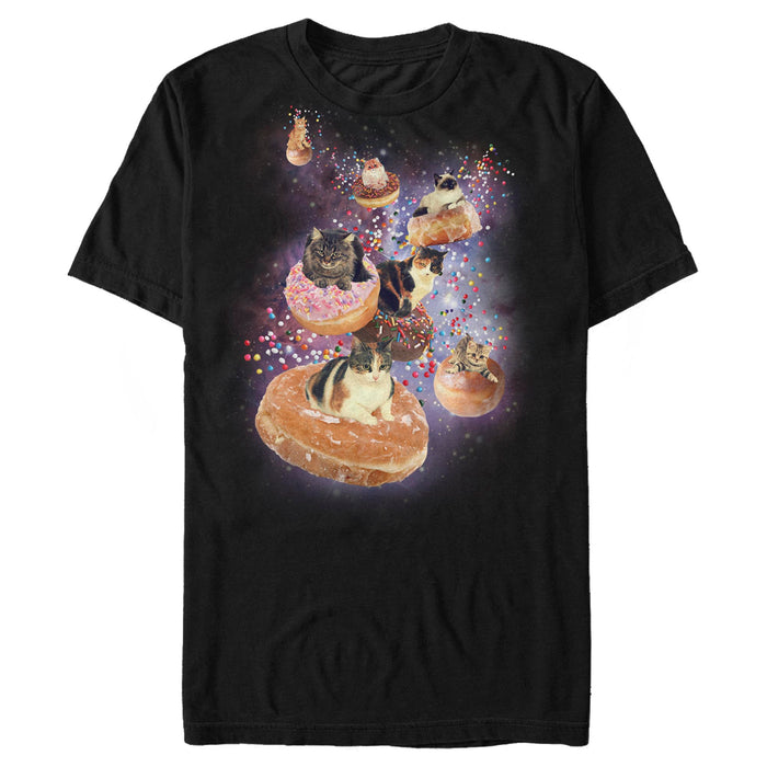 fifth sun Men's Lost Gods Donut Cats Meme T-Shirt