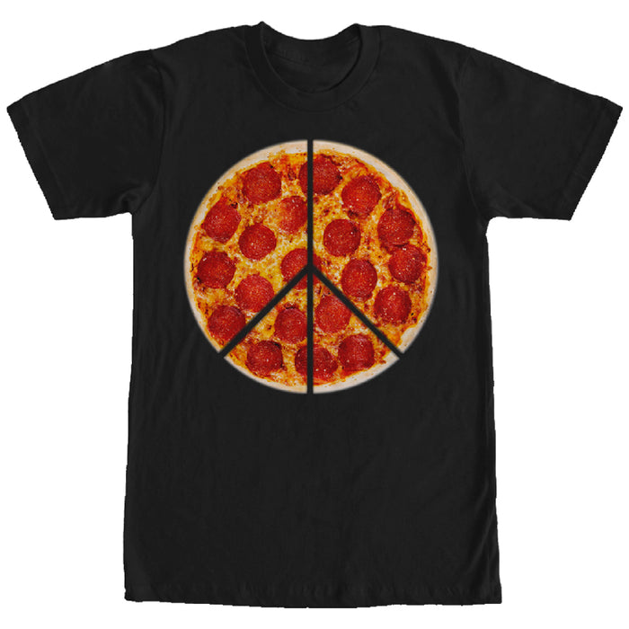 fifth sun Men's Lost Gods Peace Pizza Pie T-Shirt