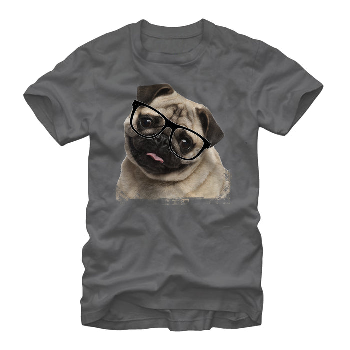 fifth sun Men's Lost Gods Pug Nerd T-Shirt