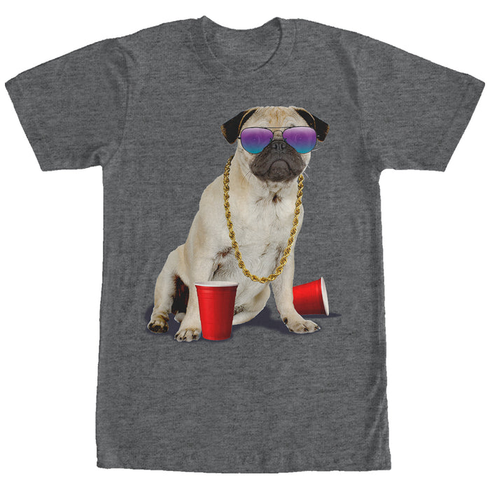 fifth sun Men's Lost Gods Red Cup Pug T-Shirt