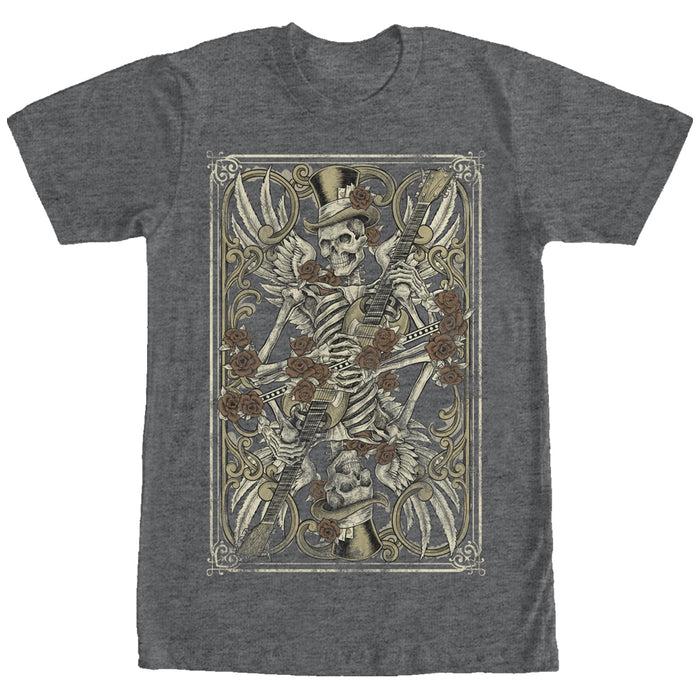 fifth sun Men's Lost Gods Skeleton Guitar T-Shirt