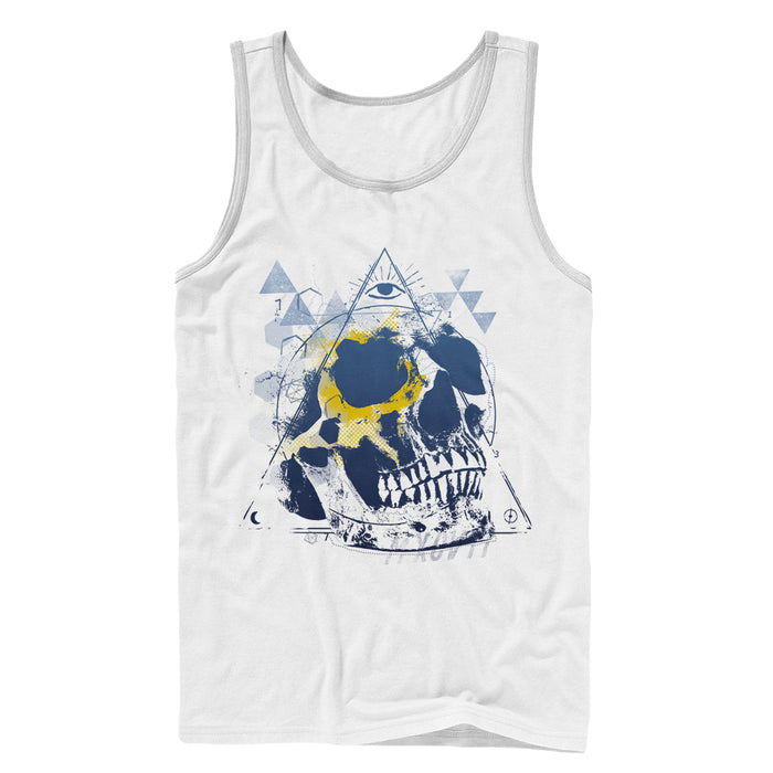fifth sun Men's Lost Gods Skull Triangle Tank Top