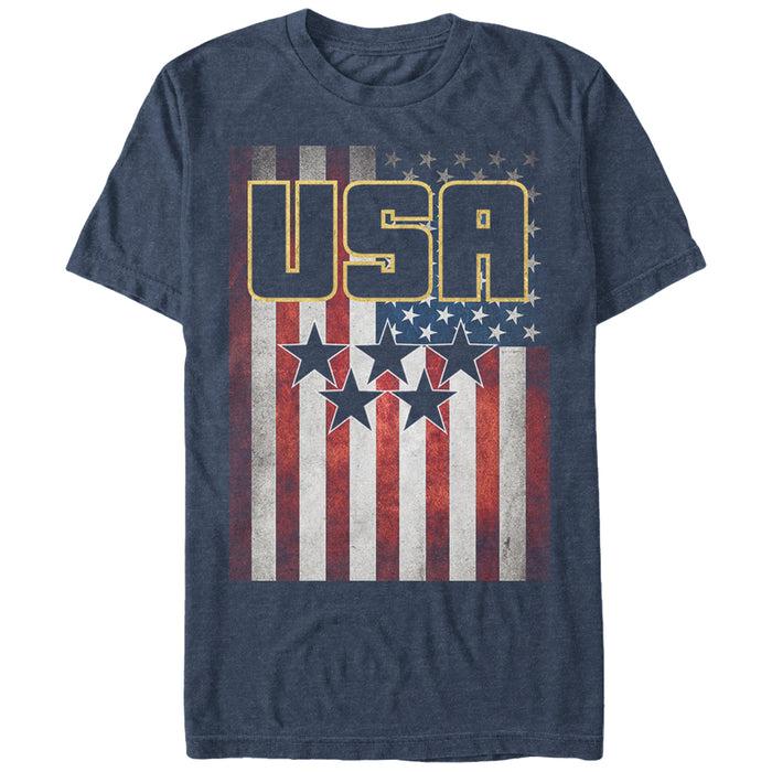 fifth sun Men's Lost Gods USA Star Flag T-Shirt