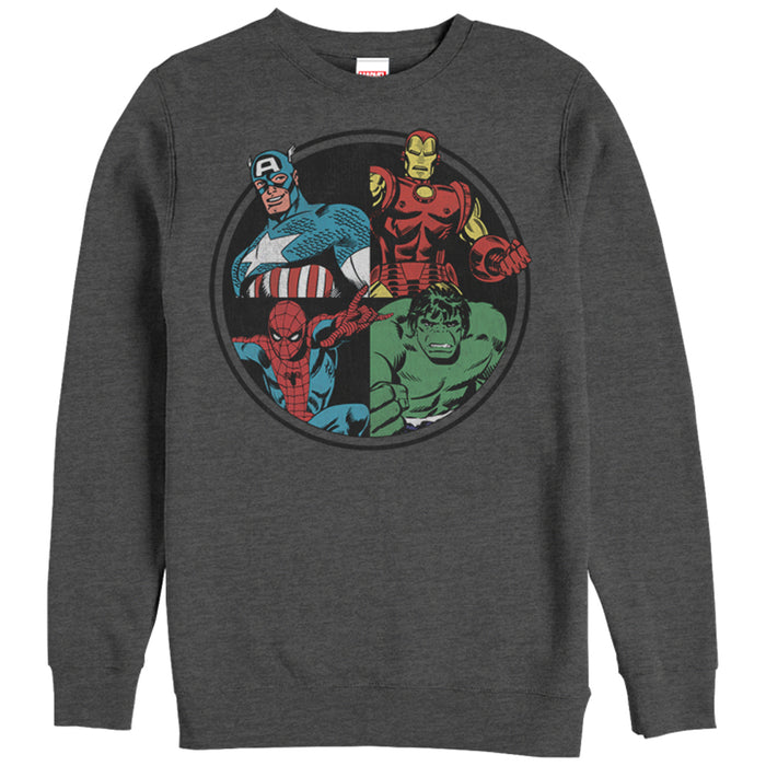 fifth sun Men's Marvel Avengers Circle Sweatshirt