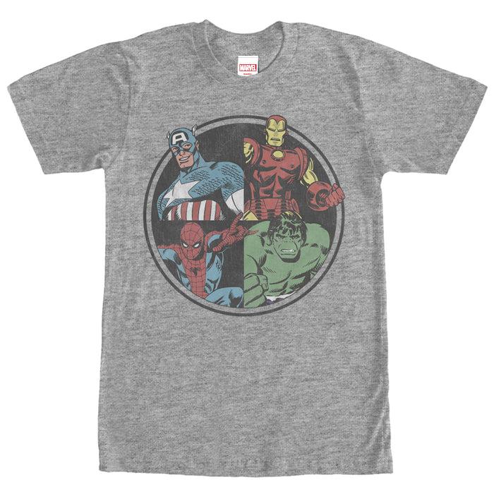 fifth sun Men's Marvel Avengers Circle T-Shirt