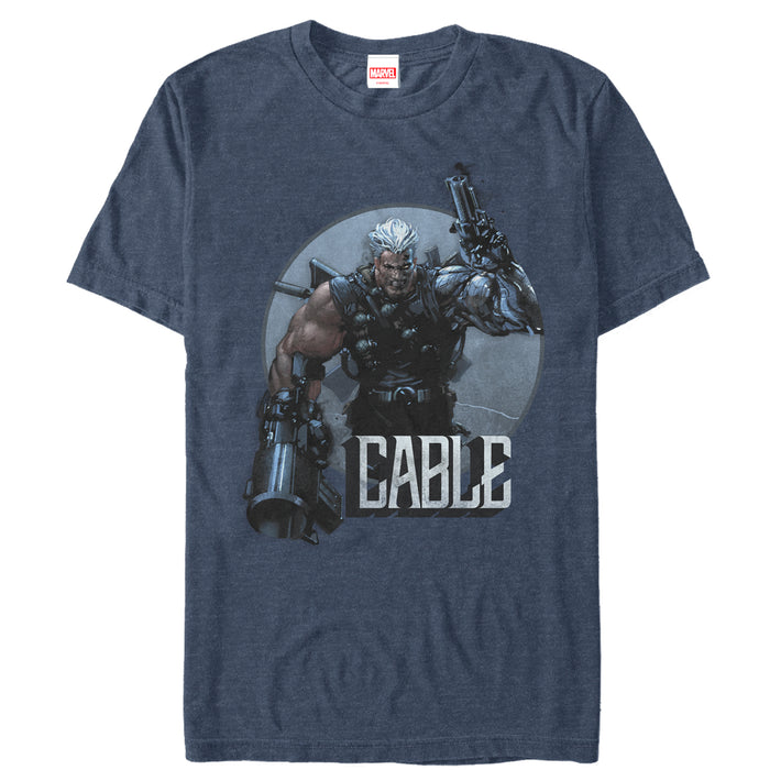 fifth sun Men's Marvel Cable Battle T-Shirt