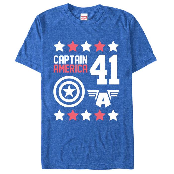 fifth sun Men's Marvel Captain America 41 T-Shirt
