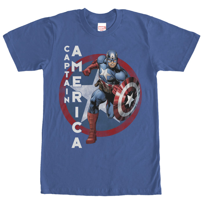 fifth sun Men's Marvel Captain America T-Shirt