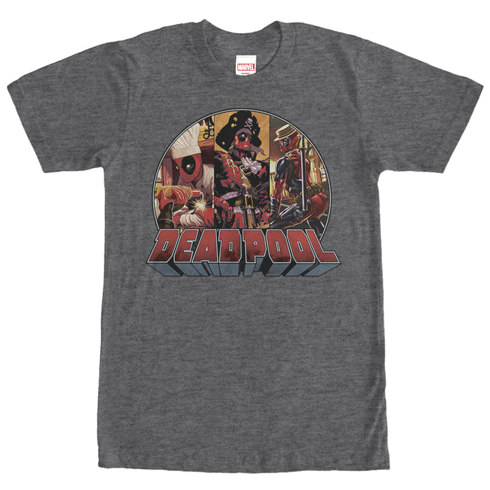 fifth sun Men's Marvel Deadpool Disguise T-Shirt