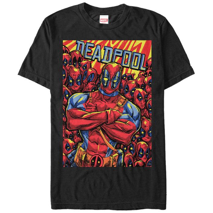 fifth sun Men's Marvel Deadpool Multiplied T-Shirt