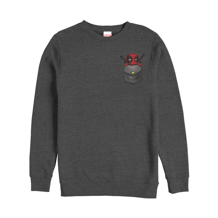 fifth sun Men's Marvel Deadpool Pocket Sweatshirt