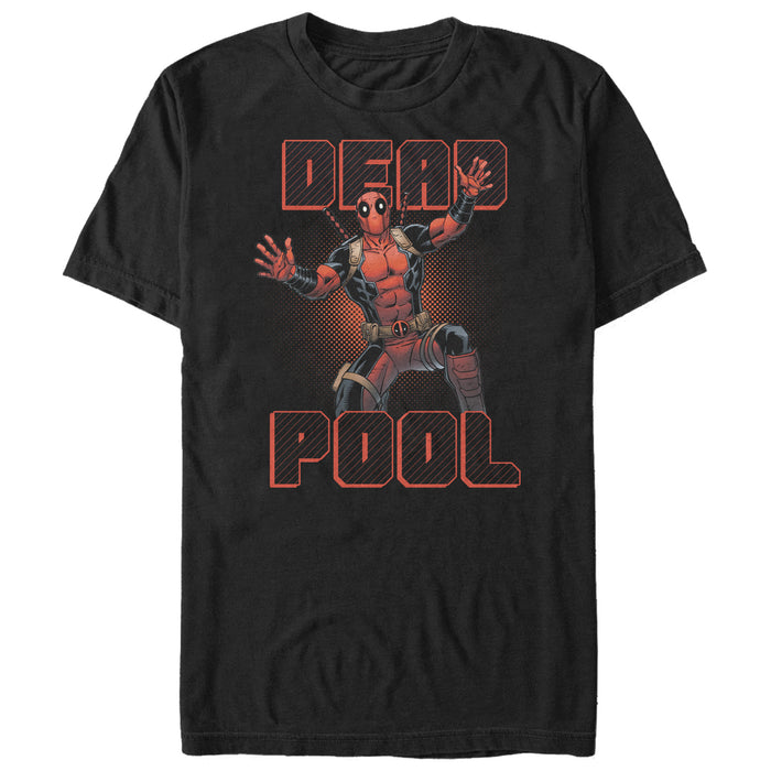 fifth sun Men's Marvel Deadpool Stripes T-Shirt