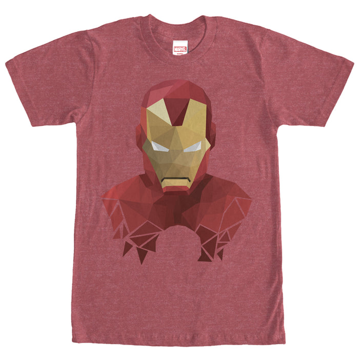 fifth sun Men's Marvel Geometric Iron Man T-Shirt