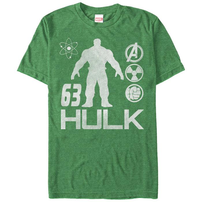 fifth sun Men's Marvel Hulk 6Atom Symbol T-Shirt