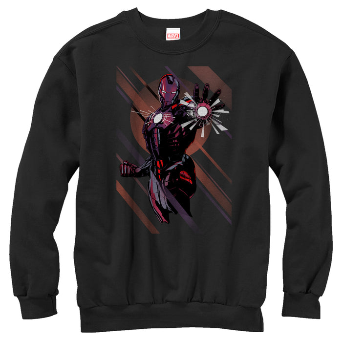 fifth sun Men's Marvel Iron Man Heart Sweatshirt
