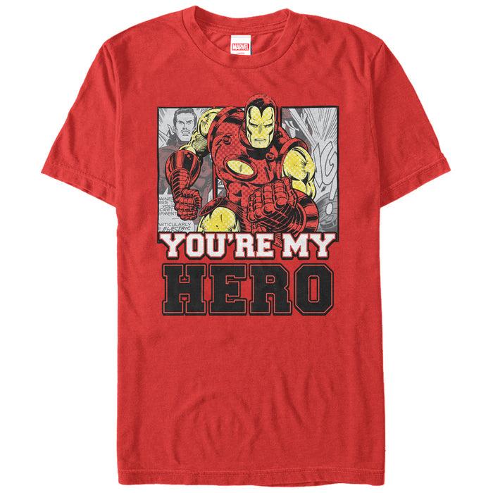 fifth sun Men's Marvel Iron Man My Hero T-Shirt