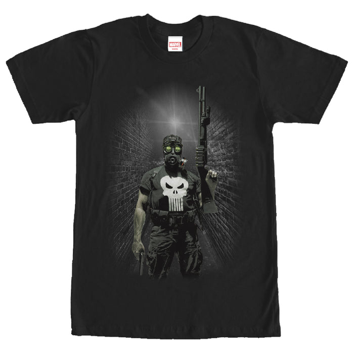 fifth sun Men's Marvel Punisher Gas Mask T-Shirt