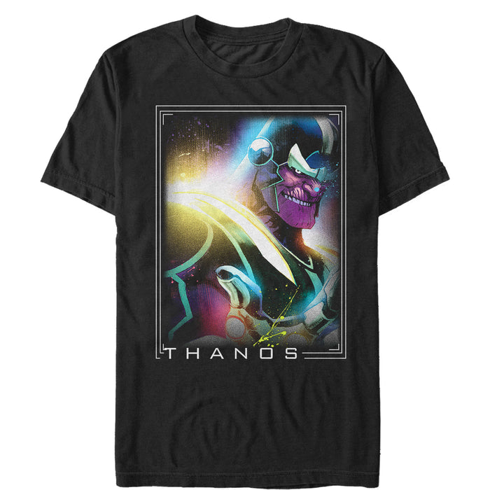 fifth sun Men's Marvel Retro Thanos Frame T-Shirt