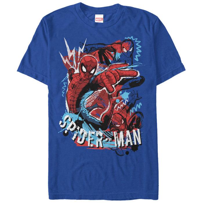 fifth sun Men's Marvel Spider-Man Cartoon T-Shirt