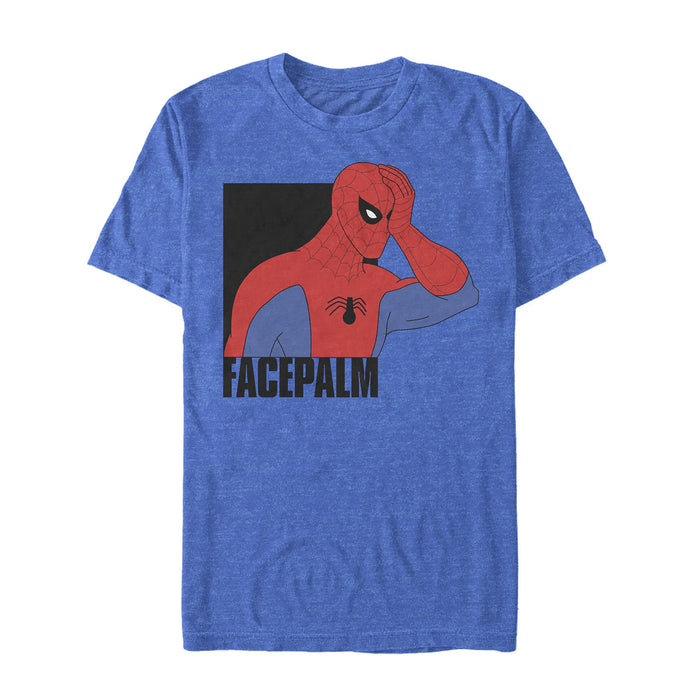 fifth sun Men's Marvel Spider-Man Facepalm T-Shirt