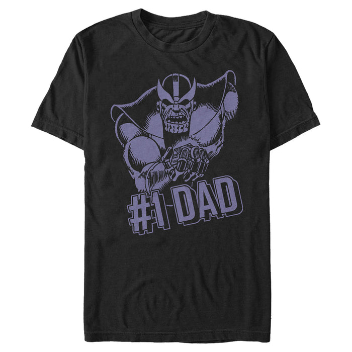 fifth sun Men's Marvel Thanos #1 Dad T-Shirt