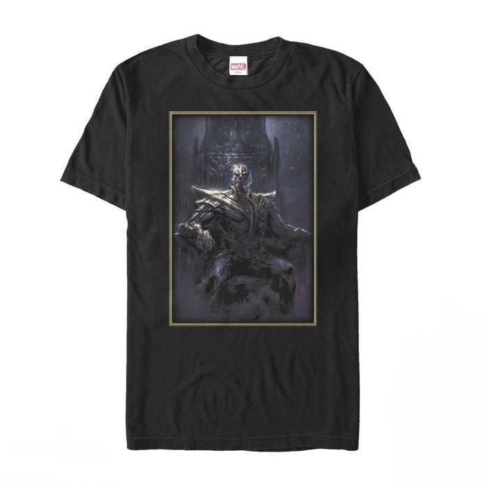 fifth sun Men's Marvel Thanos Night Throne T-Shirt